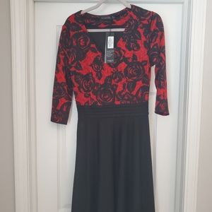 Pretty red rose dress